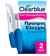 Clearblue Combo Pack Τεστ Εγκυμοσύνης Πρώιμος Έλεγχος & Ημερομηνία 2τμχ