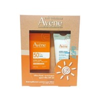 Avene Promo Ultra Fluid Invisible Blue Light SPf50+ Αντηλιακή Κρέμα Προσώπου, 50ml & Δώρο Apres Soleil Επανορθωτικό Γαλάκτωμα Για Μετά Τον Ήλιο 50ml