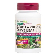 Natures Plus Herbal Actives Ara-Larix Olive Leaf Extended Release Συμπλήρωμα για την Ενίσχυση του Ανοσοποιητικού 30 ταμπλέτες