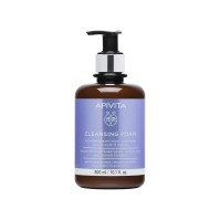 Apivita Cleansing Foam Κρεμώδης Αφρός Καθαρισμού για Πρόσωπο & Μάτια με Ελιά & Λβάντα 300ml