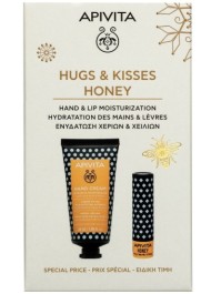 Apivita Promo Intensive Moisturizing Hand Cream Κρέμα Χεριών 50ml & Honey Lip Balm 4.4g