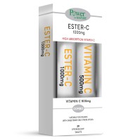 Power Health Vitamin Ester-C 1000mg με Στέβια 20 eff tabs & Δώρο Vitamin C 500mg Πορτοκάλι 20eff tabs