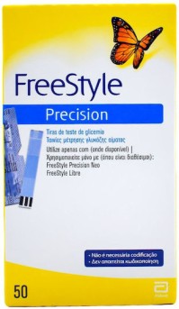 Abbott FreeStyle Precision Ταινίες Μέτρησης Σακχάρου 50 Τεμάχια
