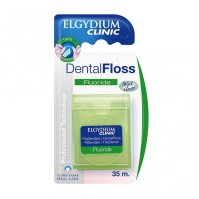 Elgydium Dental Floss Fluoride Οδοντικό Νήμα ελαφρώς κηρωμένο με φθόριο 35m