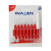 Inaden Interdental Brush 0.5mm Κόκκινα Μεσοδόντια Βουρτσάκια, 8 τεμάχια