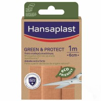 Hansaplast Green & Protect Βιώσιμο Υφασμάτινο Αυτοκόλλητο Κόβεται στο Επιθυμητό Μέγεθος 60mmx100mm