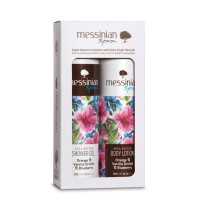 Messinian Spa Promo Shower Gel & Body Milk Πορτοκάλι, Βανίλια, Ορχιδέα και Μύρτιλο Αφρόλουτρο 300ml & Γαλάκτωμα σώματος 300ml