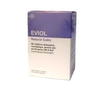 Eviol Natural Calm για την Φυσιολογική Λειτουργία του Νευρικού Συστήματος και της Ψυχολογικής Λειτουργίας 30 Soft Capsules