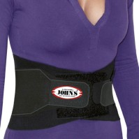 Johns 11290 Ζώνη Μέσης Lumbax Pad Ύψους 23cm σε Μαύρο χρώμα XXL (105-115 cm)
