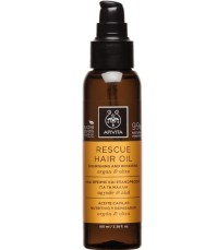 Apivita Rescue Hair Oil Nourishing and Repairing, Λάδι Θρέψης & Επανόρθωσης για τα Μαλλιά με Aργκάν & Ελιά 100ml