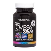 Natures Plus Ultra Omega 3/6/9 Συμπλήρωμα Διατροφής με Ωμέγα 3/6/9 Λιπαρά Οξέα για την Υγεία του Καρδιαγγειακού Συστήματος, 60 μαλακές κάψουλες