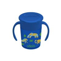 Dr. Browns Παιδικό Ποτηράκι Miracle 360° από Πλαστικό (71006) Για 6+ Μηνών, Σε Χρώμα Μπλε 200ml