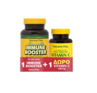 Natures Plus Source Of Life Immune Booster 90caps, Συμπλήρωμα για την Ενίσχυση του Ανοσοποιητικού & Vitamin C 500mg, 90caps