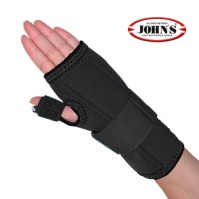 JOHNS ΕΠΙΚΑΡΠΙΟ ΜΕ ΤΡΥΠΑ ΑΡΙΣΤΕΡΟ NEOPRENE ΜΑΥΡΟ SMALL