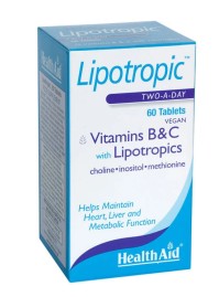 Health Aid Lipotropic Vitamins B & C Ειδική Λιποδιαλυτική Σύνθεση για Αύξηση του Μεταβολισμού, 60tabs