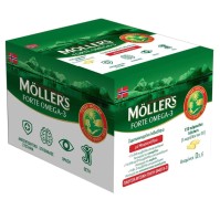 Mollers Forte Ιχθυέλαιο + Μουρουνέλαιο Omega 3 150 Κάψουλες [5 Καρτέλες x 30 Κάψουλες]
