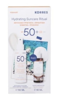 Korres Promo Yoghurt Αντηλιακό Γαλάκτωμα Spray SPF 50+ 150ml & Αφρόλουτρο Yoghurt 80ml
