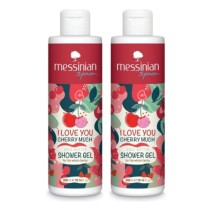 Messinian Spa Shower Gel  I Love You Cherry Much Αφρόλουτρο με Άρωμα Κεράσι (1+1 Δώρο) 300ml