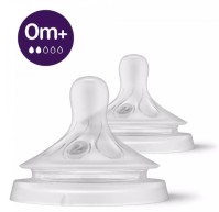 Avent Natural Response Θηλές από Σιλικόνη Αργής Ροής για 0+ μηνών 2τμχ (SCY962/02)