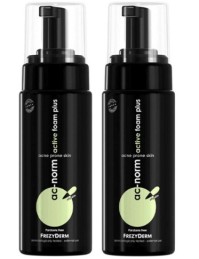 Frezyderm Αφρός κατά της Ακμής Ac-Norm Active Foam Plus για Λιπαρές Επιδερμίδες 2x150ml