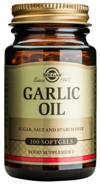 Solgar Garlic Oil Συμπλήρωμα Διατροφής με Έλαιο Σκόρδου, 100 Μαλακές Κάψουλες