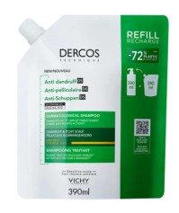 Vichy Dercos Anti-Dandruff DS Σαμπουάν Ξηρά Μαλλιά Refill 390ml