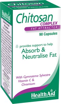 Health Aid Chitosan Συνεργιακή Φόρμουλα Αδυνατίσματος Με Χιτίνη, Gymnaema Sylvestre & Χρώμιο, 90caps