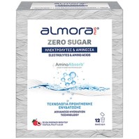 Almora Plus Zero Sugar Ηλεκτρολύτες με AminoAbsorb® & Βιταμίνη C Χωρίς Ζάχαρη 12 Sachets
