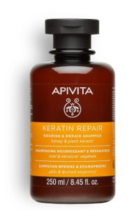 Apivita Keratin Repair Σαμπουάν Θρέψης & Επανόρθωσης για Ξηρά, Ταλαιπωρημένα Μαλλιά  250ml