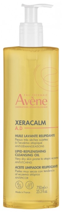 Avene XeraCalm A.D Καθαριστικό Έλαιο που καθαρίζει απαλά το πολύ ξηρό δέρμα, 750ml