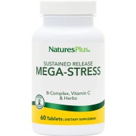 Natures Plus Mega Stress Complex Συμπλήρωμα για Στρες & Ενέργεια με Βιταμίνες B & Αντιοξειδωτικά  60 Ταμπλέτες