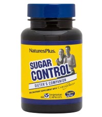 Natures Plus Sugar Control Φόρμουλα Πολυνικοτινικού Χρωμίου για Καταπολέμηση Βουλιμίας για Γλυκά 60 φυτ.κάψουλες