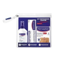 Hansaplast Κιτ Περιποίησης Πληγών Flexible XXL - Σπρέυ για Πληγές 100ml & Κρέμα Επούλωσης Πληγών 50gr & Επιθέματα Flexible XXL 5τμχ