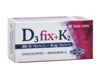 Uni-Pharma Συμπλήρωμα Διατροφής D3 Fix 800iu + K2 45mg 60 Κάψουλες