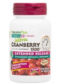 Natures Plus Extended Release 1500mg Cranberry Συμπλήρωμα Για Το Ουροποιητικό 30 Ταμπλέτες