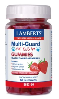 Lamberts Multi-Guard for Kids 4+ Gummies Παιδική Πολυβιταμίνη με Γεύση Φράουλα 60 Gummies