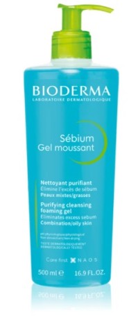 Bioderma Sebium Gel Moussant Αφρώδες Τζέλ Καθαρισμού για λιπαρό δέρμα 500ml