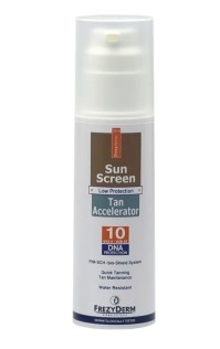 Frezyderm Sunsreen Tan Accelerator SPF10 Αντιηλιακό Γαλάκτωμα Προσώπου & Σώματος για Γρήγορο Μαύρισμα, 150ml