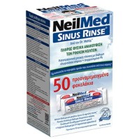 NeilMed Sinus Rinse Ανταλλακτικά Ισοτονικό Διάλυμα Ρινικών Πλύσεων 50 Sachets