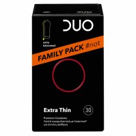 Duo Premium Extra Thin Family Pack#not Πολύ Λεπτά Προφυλακτικά 30 τεμάχια