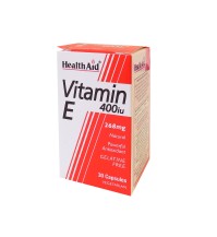 HEALTH AID  Vitamin E 400iu Natural vegetarian capsules 30s