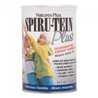 Natures Plus Spiru-tein Plus Μοναδική Φόρμουλα Υψηλής Ποιότητας Πρωτεΐνη Σόγιας για τη θρέψη μυών και νεύρων Γεύση: Βανίλια, 544g