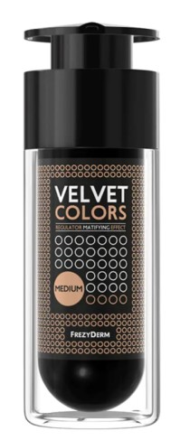 Frezyderm Velvet Colors Medium Μake Up Με Ματ Αποτέλεσμα & Βελούδινη Υφή 30ml