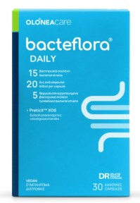 Olonea BacteFlora Daily  Προβιοτικό Για Την Σωστή Εντερική Λειτουργία 30 Κάψουλες