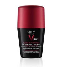 VICHY Homme Deodorant Roll- On Clinical Control, Ανδρικό Αποσμητικό 96h - 50ml
