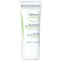 Bioderma Sebium Sensitive Kρέμα για Δέρμα με Τάση Ακμής, για Εύθραυστη και Ευαίσθητη Επιδερμίδα, 30ml