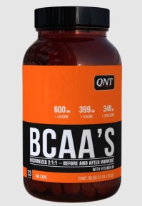QNT BCAAs + Vitamin B6 Συμπλήρωμα Διατροφής με Αμινοξέα Διακλαδισμένης Αλυσίδας 100caps