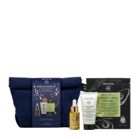 Apivita Time to Glow Up Promo με Beesential Oils Strengthening & Hydrating Skin Oil Έλαιο Προσώπου Ημέρας, 15ml & Δώρο 3in1 Cleansing Milk Γαλάκτωμα Καθαρισμού για Πρόσωπο & Μάτια, 50ml & Avocado Tissue Face Mask Μάσκα Προσώπου, 10ml, 1σετ