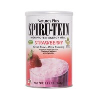 Natures Plus Spiru-Tein Strawberry Πρωτεϊνούχο Πολυβιταμινούχο Shake με Γεύση Φράουλα 544gr