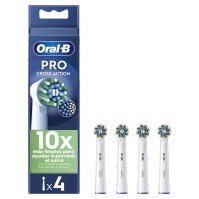 Oral-B Cross Action Clean Maximiser Λευκές Ανταλλακτικές Κεφαλές για Ηλεκτρικές Οδοντόβουρτσες, 4τεμ